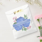 Blue Hydrangeas Modern Bouquet Custom Geschenktütchen (Versiegelt)