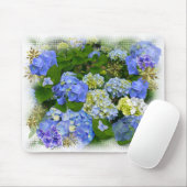 BLUE HYDRANGEAS~ Mousepad (Mit Mouse)