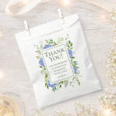 Blue Hydrangeas Paare Dusche Danke Geschenktütchen (Ausgeschnitten)