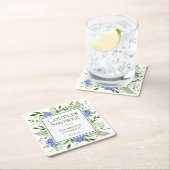 Blue Hydrangeas Paare Dusche Rechteckiger Pappuntersetzer (Vor Ort)