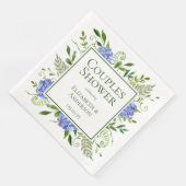 Blue Hydrangeas Paare Dusche Serviette (Ecke)