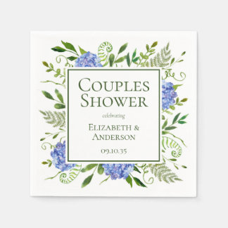 Blue Hydrangeas Paare Dusche Serviette
