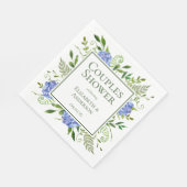Blue Hydrangeas Paare Dusche Serviette (Ecke)