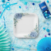 Blue Hydrangeas Paper Teller (Party)