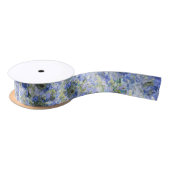 Blue Hydrangeas Pattern Ribbon Satinband (Spule)