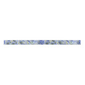 Blue Hydrangeas Pattern Ribbon Satinband (Vorderseite)