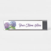 Blue Hydrangeas Personalized Nameplate Schreibtischnamensplakette (Vorderseite )