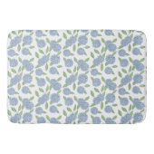 Blue Hydrangeas Preppy Coastal New England Badematte (Vorderseite)