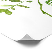 Blue Hydrangeas Probe Dinner Sign Poster (Ecke)