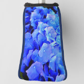 Blue Hydrangeas Putter Golf Head Cover Headcover (Rotieren 90)