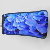 Blue Hydrangeas Putter Golf Head Cover Headcover (Vorderseite)