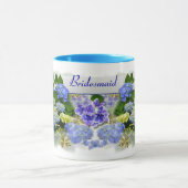 BLUE HYDRANGEAS ~ Ringer-Tasse Tasse (Zentrum)