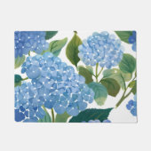 Blue Hydrangeas | Schöner Blumengarten Fußmatte (Vorderseite)