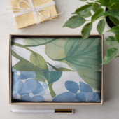 Blue Hydrangeas | Schöner Blumengarten Seidenpapier (Geschenk)