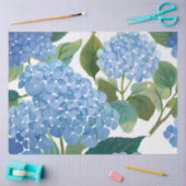 Blue Hydrangeas | Schöner Blumengarten Seidenpapier (Basteln)