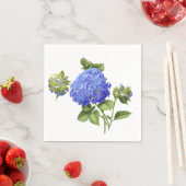 Blue Hydrangeas Serviette (Beispiel)