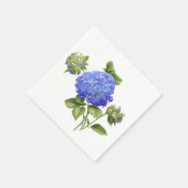 Blue Hydrangeas Serviette (Ecke)