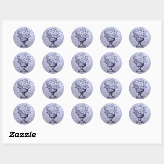 Blue Hydrangeas Stickers (Blatt)