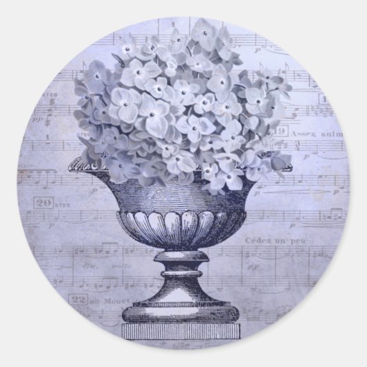 Blue Hydrangeas Stickers (Vorderseite)