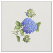 Blue Hydrangeas Stoff (Nahaufnahme)