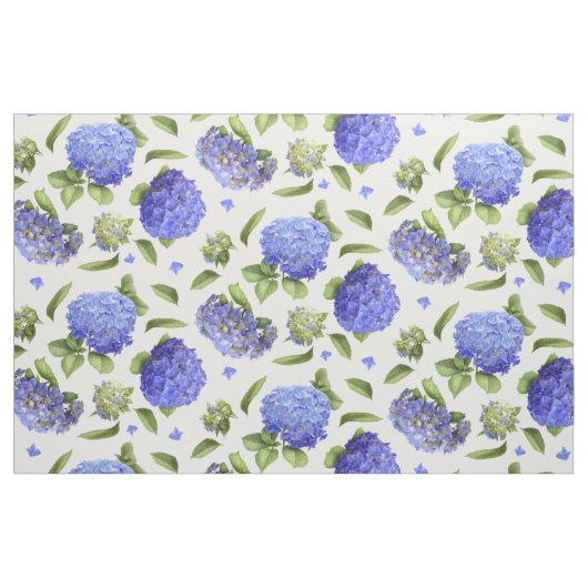 Blue Hydrangeas Stoff (Yard (91,4 cm))