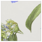 Blue Hydrangeas Stoff (Nahaufnahme)