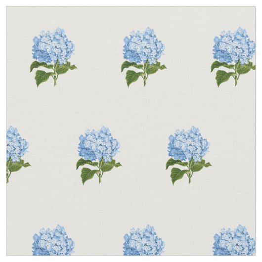 Blue Hydrangeas Stoff (Nahaufnahme)
