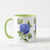 Blue Hydrangeas Tasse (Links)
