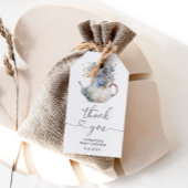 Blue Hydrangeas Teekanne Baby Dusche Danke Geschenkanhänger