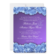 Blue Hydrangeas und Lavender Lila