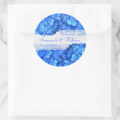 Blue Hydrangeas Vielen Dank Empfang Stickers (Tasche)
