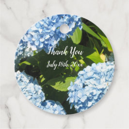 Blue Hydrangeas Vielen Dank Geschenkanhänger