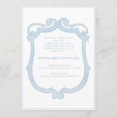 Blue Hydrangeas Vintage Birth Announcement Einladung (Rückseite)