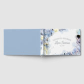 Blue Hydrangeas Wasserfarbe Buchstaben an die Brau Gästebuch (Voll)