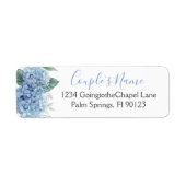 Blue Hydrangeas Watercolor Floral Wedding (Vorne)