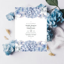 Blue Hydrangeas Wedding
