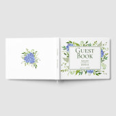Blue Hydrangeas Wedding Gästebuch (Voll)