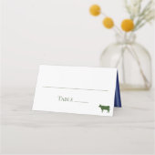 Blue Hydrangeas Wedding Platzkarte (Vorderseite)