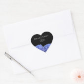 Blue Hydrangeas Wedding Stickers (Umschlag)