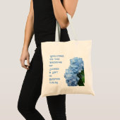 Blue Hydrangeas Wedding Welcome Bag Tragetasche (Vorderseite (Produkt))