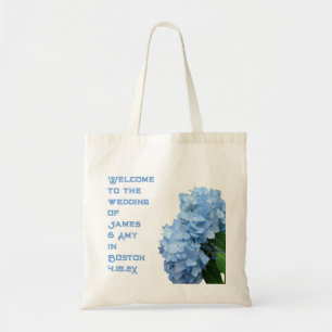 Blue Hydrangeas Wedding Welcome Bag Tragetasche