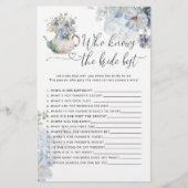 Blue Hydrangeas Wer kennt das beste Spiel der Brau (Vorderseite)