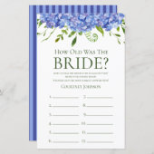 Blue Hydrangeas wie alt war ihr Duschspiel (Vorne/Hinten)