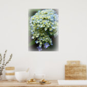 Blue Hydrengea Poster (Küche)