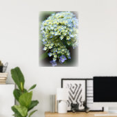 Blue Hydrengea Poster (Heimbüro)