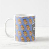Blue I Liebe Hamsters Hamster Pattern Kaffeetasse (Links)