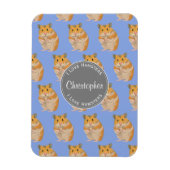 Blue I Liebe Hamsters Hamster Pattern Magnet (Vertikal)