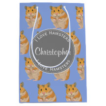 Blue I Liebe Hamsters Hamster Pattern