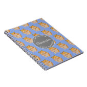 Blue I Liebe Hamsters Hamster Pattern Notizblock (Rechte Seite)