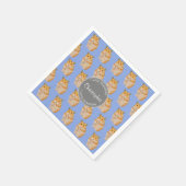 Blue I Liebe Hamsters Hamster Pattern Serviette (Ecke)